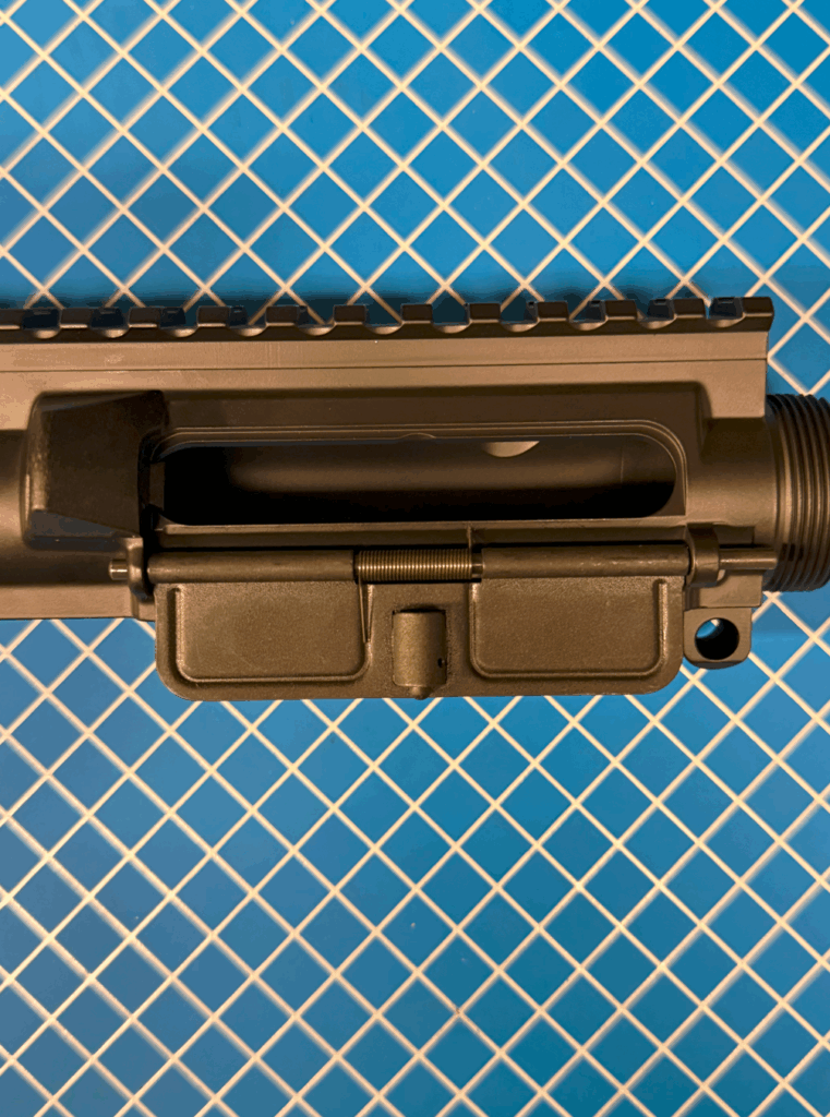 Rod fully slid through and dust cover fully installed